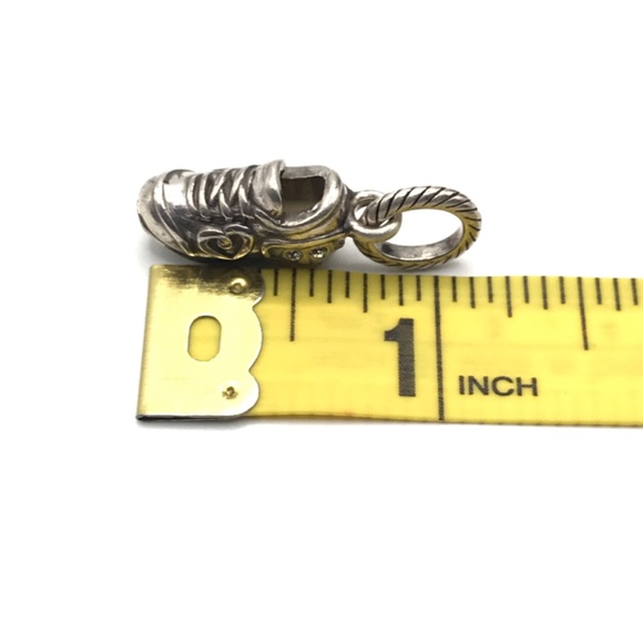 Brighton Tiny Running Shoe Pendant Dangle Charm Silver Plate Sneaker Sports - Picture 6 of 9